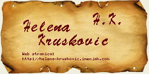 Helena Krušković vizit kartica